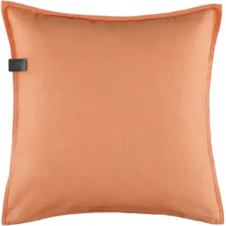 Dekokissen "Play", orange (orange, unifarben), B:38cm L:38cm, Baumwolle, Leinen, SCHÖNER WOHNEN-KOLLEKTION, Dekokissen_Sitzkissen_Kissenhüllen, aus edlen Naturmaterialien