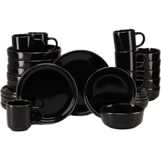 CreaTable Nordic Festive Kombiservice 30-tlg. schwarz