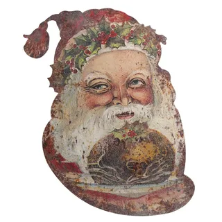Chic Antique - Weihnachtsmann Hängend Metallschild Weihnachtsdeko H50cm 52062700