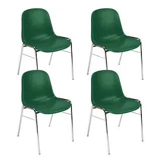 Nowy Styl Schalenstühle Beta grün Kunststoff, 4 St.