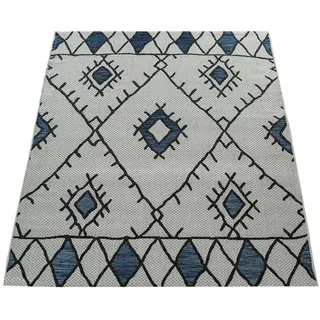 Paco Home Kuba 124 Outdoor-Teppich 120 x 160 cm Blau