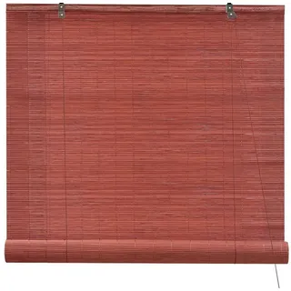 Rollo Bambusrollo, 90 x 220 cm, kirsche, Victoria M., verdunkelnd, ohne Bohren, freihängend, verschraubt, ohne Bohren, zum Schrauben rot 90 cm x 220 cm