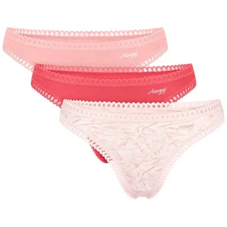 SLOGGI GO Crush String C3P 3 St. Rot/Mehrfarbig XL