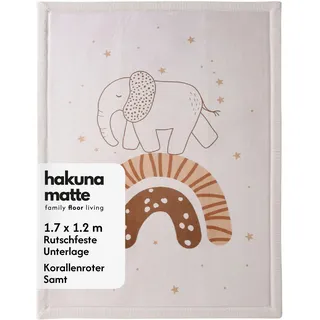 Hakuna Matte Wolkenweiche Spielmatte Baby 170x120x2,5cm, Tatami Matte | Teppich für Kinderzimmer mit hochwertigem Hochdichter Polyurethan – Krabbelmatte Baby mit Rutschfester Unterseite