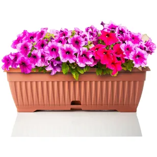 BigDean Blumenkasten 49 x 18 x 50 cm Terracotta