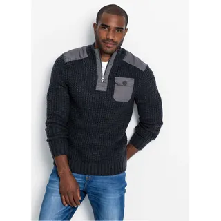 bonprix Troyer BONPRIX "Grobstrick Troyer Pullover mit Web-Besatz", Herren, Gr.