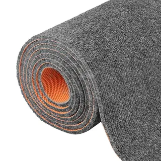 HMTBQT 9mm Dicke Schallschutz Teppich Antivibration Übungsmatte Zuhause,rutschfeste TPE Laufband Fitnessgeräte Bodenschutzmatte,Mattenrolle für Küche Wohnzimmer-Zuschneidbar(Light Grey,60x120cm)