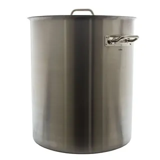 AcMax Kochtopf Kochtopf XXXL aus Edelstahl mit Deckel 115 Liter Gastro- Topf, (1-tlg) bunt|silberfarben