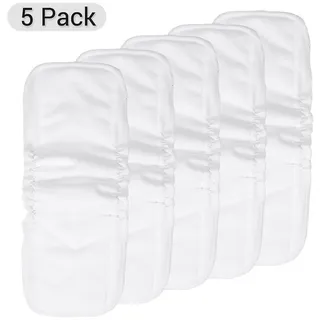 Waschbare Wickelunterlagen, 5er-pack, Aus Baumwolle, Elastisches Design, Starke Saugfähigkeit, Weich Und Atmungsaktiv