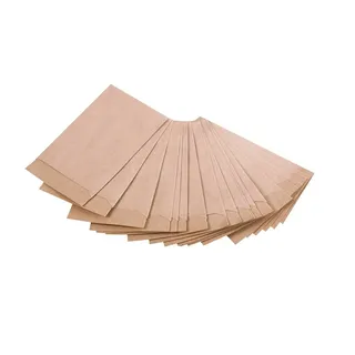 Mini Flachbeutel Papier, 25 Stück: Papiertüten Braun, Beutel Klein, Geschenktüte Weihnachten & Advent, Gewürze & Give-Away, Papierbeutel zum Befüllen, Kekstüten, Kraftpapier Tüten, 5,3 x 7,8 cm