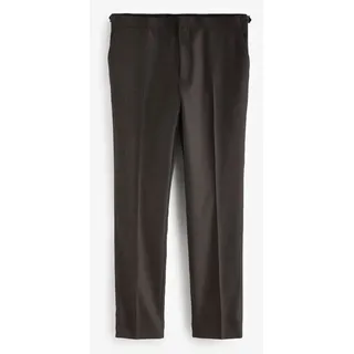 Next Anzughose Slim Fit Anzug mit Struktur: Hose (1-tlg) braun 32