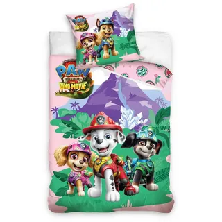 PAW PATROL Kinderbettwäsche PAW Patrol Dino Kinderbettwäsche 140 x 200 cm