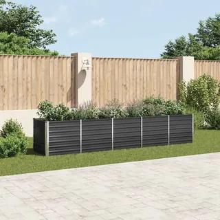 vidaXL Garten-Hochbeet verzinkter Stahl rechteckig 120 x 80 x 45 cm