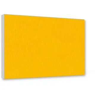 platino24 Akustikplatte Rechteck aus Basotect ® G+ mit Akustikfilz 825x550x50mm gelb