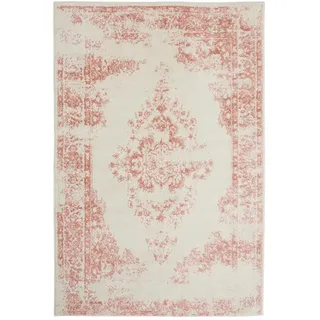 benuta Vintage-Teppich, Creme, Rosa, Kunststoff, Vintage, Rechteckig, 300x400 cm, Oeko-Tex® Standard 100, für Fußbodenheizung geeignet, in verschiedenen Größen erhältlich, pflegeleicht, Teppiche & Böden, Teppiche, Vintage-Teppiche