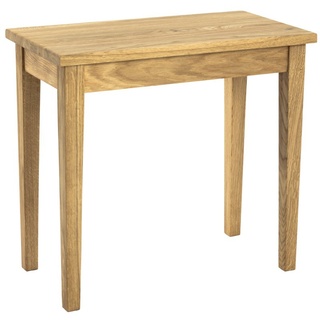 HAKU Möbel Beistelltisch, Massivholz, eiche geölt, B 56 x T 30 x H 52 cm