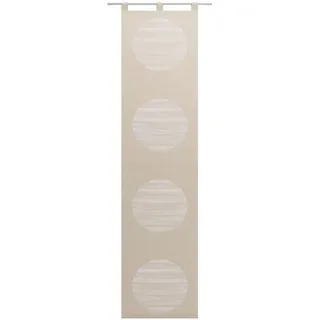 Neutex for you! Schiebegardine Padova (1 St), Schlaufen, halbtransparent, Scherli, Inkl. Zubehör beige 57 cm x 225 cm