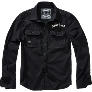 Brandit Textil Motörhead Vintage Langarmhemd Schwarz 4XL