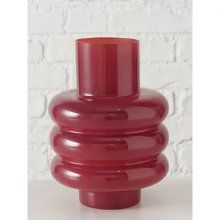 Boltze Vase "Ribbo" in Bordeaux - (H)24 x Ø 17,5 cm