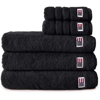 Lexington Original Handtuch Black Schwarz - 30x50