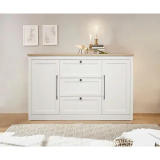 OTTO home Ismund 148 x 93 x 39 cm Weiß / Naturfarben