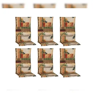 beo 6er Set- M409 Glasgow Hochlehner, grün, gelb, beige,