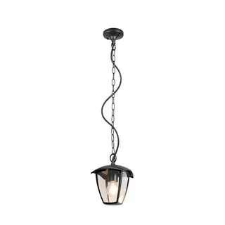 Trio Pendelleuchte Aluminium H 82 cm 1x E27 schwarz