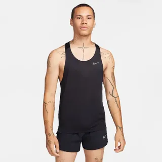 Nike Fast Dri-FIT Singlet Lauf-Tanktop Herren 010 black/reflective silv M
