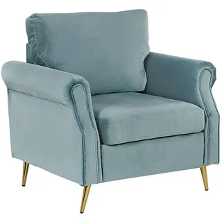 Beliani Sessel, Grün, Metall, 1-Sitzer, 85x90x67 cm, Wohnzimmer, Sessel, Polstersessel