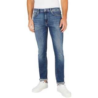 Pepe Jeans Herren Jeans STANLEY Tapered Fit Blau Hs6 Normaler Bund W 30 L 34