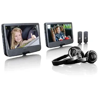 Lenco DVP-1046BK DVD-/Blu-Ray-Spieler DVD Player mit wiederaufladbarem Akku,
