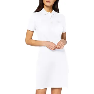 Lacoste Damen Ef5473 Robe, Weiß, 38 - 38