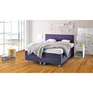 RUF Betten Boxspringbett Verena 160 x 200 cm Stoff Violett Lila