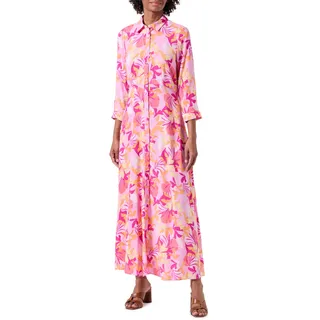 Y.A.S Damen YASSAVANNA Long Shirt Dress S. NOOS Kleid, Pastel Lavender/AOP:Tropia, S - S