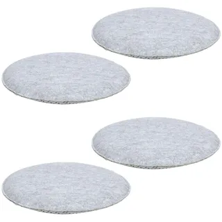 Idimex Sitzkissen, Grau, Textil, Mode, Rund, 35x2x35 cm, Wohntextilien, Kissen, Sitzkissen