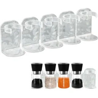 Gewürzregal Für Die Küche – Kein Bohren Erforderlich, Selbstklebender Schrankorganizer Für Gewürzgläser, Schrankeinsatz, Küchenorganizer, Wand, Tür, Wohnmobil, Campervan – 2-teilig, Abnehmbar