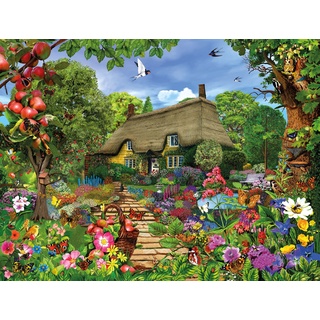 All Jigsaw Puzzles AJP10585 Reetgedeckter Landhausgarten 500 Teile Puzzle
