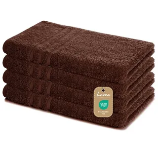 LAVEA Elena Handtuchset 4-tlg. braun