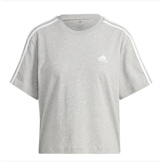 Crop T-Shirt - Damen - grau