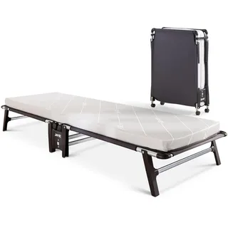 JAY-BE HE70 Verstaubares Klappbett mit e-Fibre-Kernmatratze, Einzelbett