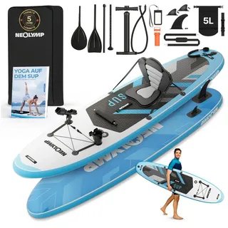 NEOLYMP SUP Board Set Aufblasbares Stand Up Paddle Board 315 cm blau