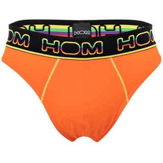 HOM Herren Micro Brief - Rainbow Sport, Slip, Unterwäsche, Stretch Orange S