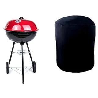 Grill Abdeckung wasserdichte Grill-Gasgrillabdeckung UCARE Large 210D Outdoor Gas Holzkohlegrill Gill Protector Abdeckung von Weber Brinkmann Char Broil Black (Runden:71 * 73cm)