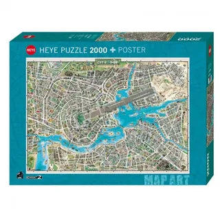 Heye Puzzle - City of Pop 2000 Teile