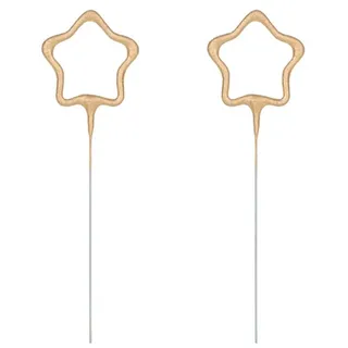 Partydeco Wunderkerzen Hochzeit 16x5 cm 2 St. Gold
