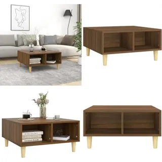 Couchtisch Braun Eichen-Optik 60x60x30 cm Holzwerkstoff - Couchtisch - Wohnzimmertisch - Esszimmertisch - Holzmöbel - Skandinavischer Stil - Home &