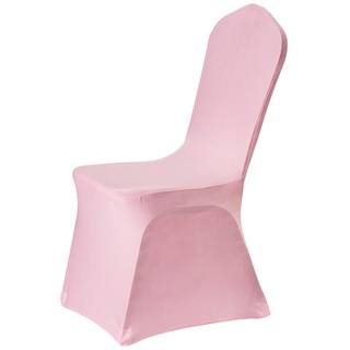 Spandex Stuhlhussen mit langer Rückenlehne, Stretch-Stuhlhussen, Schutz für Hochzeitsbankett, Party-Dekor (A-Light Pink, Einheitsgröße)