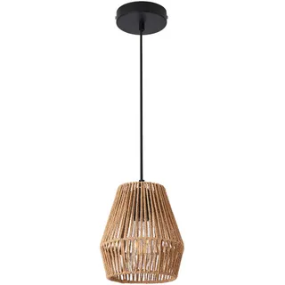 lux.pro Liverpool 1-flg. E27 18 cm schwarz/beige