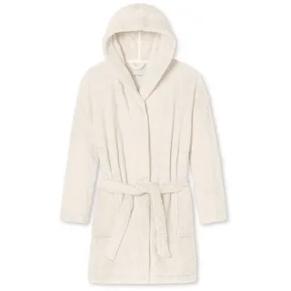 Schiesser Bademantel Teddy Fleece, 0 weiß S (36/38)