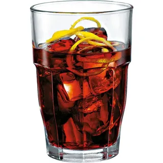 Longdrinkglas Rock Bar, Bormioli Rocco - 370ml, 0,3l Eiche (6 Stk.) - 6er Karton, 0,3l Eiche"